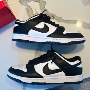 Nike dunk low retro size 11 white/black